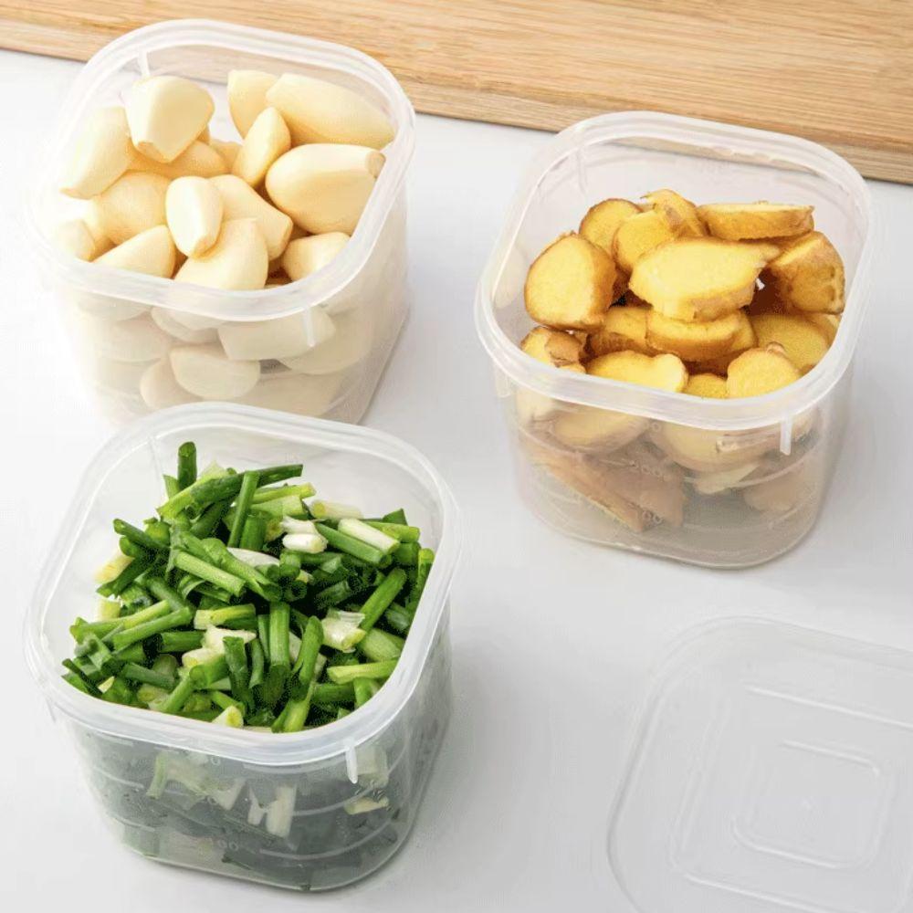 Divided Fresh-keeping Box Sealed Seasoning Storage Jar Portable Frozen Soup Box  Fruit