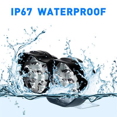 30W 6500K Motorcycle ATV 18LED Headlight Spotlight Fog Spot Lamp DRL Waterproof