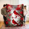 Pc Retro Owl Thin Blanket - Lightweight Flannel Throw for Sofa, Bed, Travel Livingroom and Bed - Digital Printing Fleece Blanket