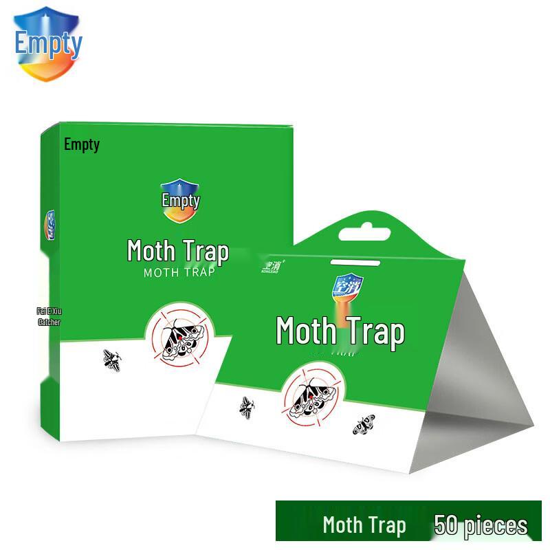 KONGXIAO Pantry Moth & Fly Sticky Traps, 50-Pack