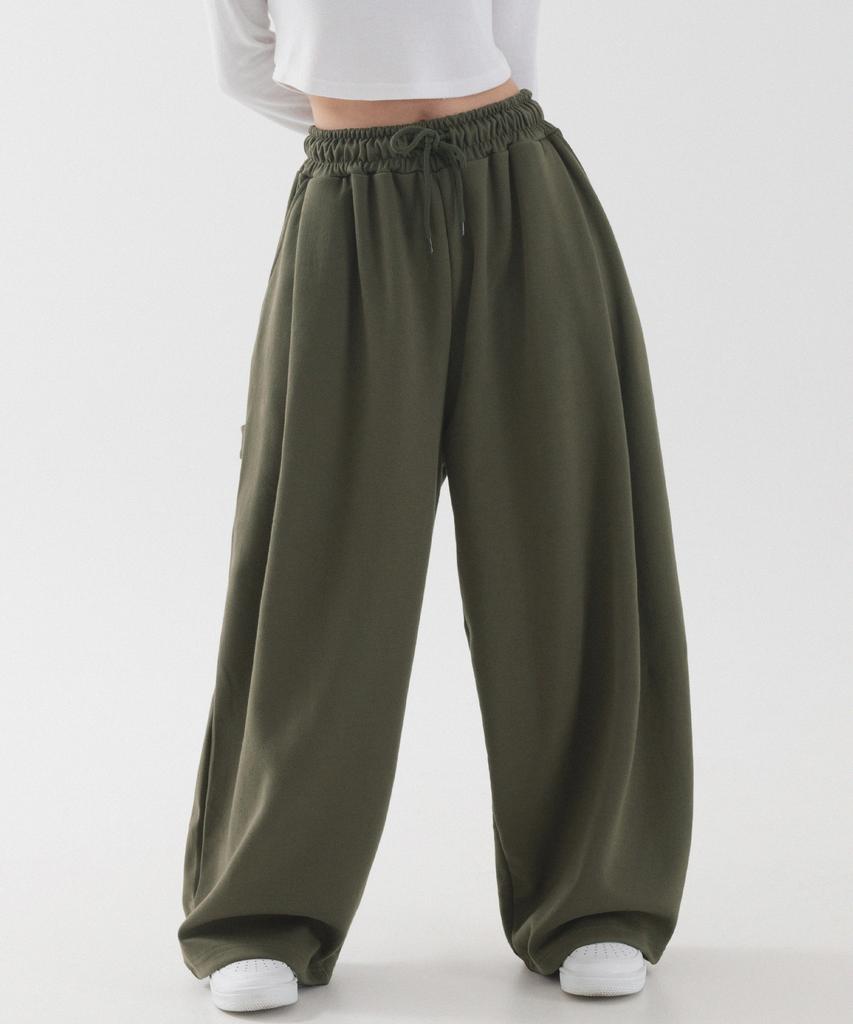 PIANER Carpenter Wide Sweatpants (Khaki)