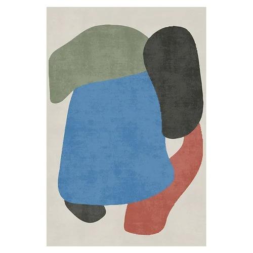 Abstract Modern Vloerkleed – Groot Antislip Tapijt voor Woonkamer, Slaapkamer, Keuken, Kindveilige Vloermat Home Decor Ontwerp 80x120cm(31x46in)