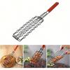 3pcs Non Stick Hot Dog Grilling Tongs,Multifunctional Metal Barbecue Basket, Suitable for Sausages,Picnics, And Camping ,Essential Barbecue Accessory
