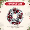 Christmas Wreath Decor Artificial Garland for Front Door Seasonal Garden