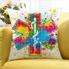 Star of Life World Various Sizes Square Pillow Case For Car Home Bedchamber Decor