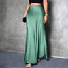 Women's Fashionable And Casual Design French Elegant Draped Satin Skirt