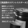 Airtight Coffee Canister, Stainless Steel Food Storage Container, Round, Large Capacity, Airtight Container with Measuring Spoon, Date Display,
