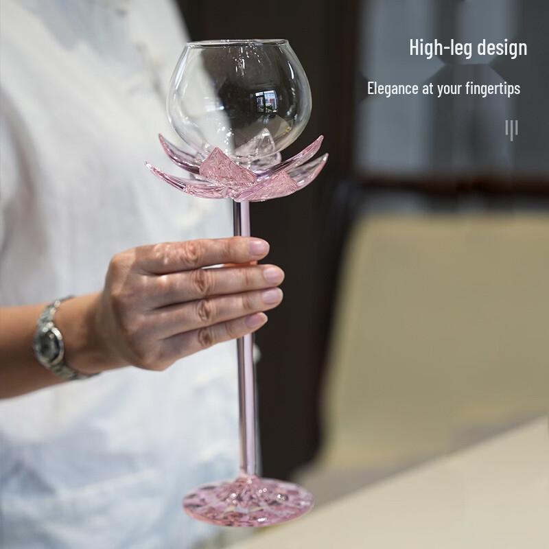 Shangqi High Borosilicate Glass Lotus Goblet