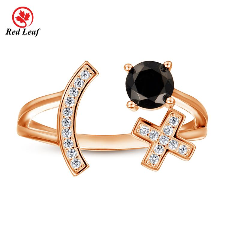 Redleaf Fashion Jewelry 18K 24K Gold Men Women Minimalist 925 Sterling Silver Ring Gold Plated Ring