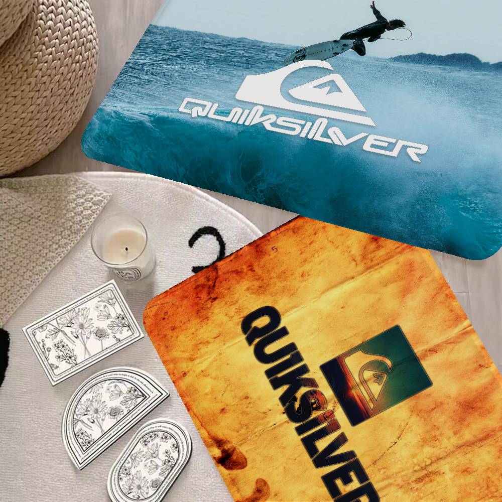 Surf Brand Q-Quiksilver Floor Mat Rectangle Anti-slip Home Soft Badmat Front Door Indoor Outdoor Mat el Decor Mat