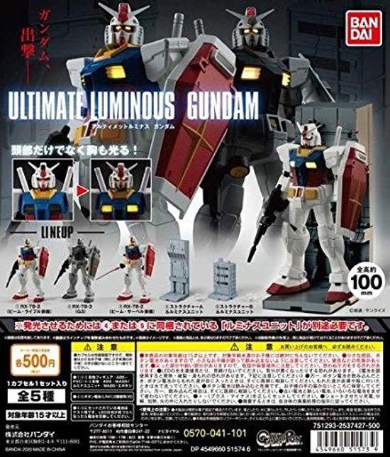 

Ultimate Luminous Gundam all 5 types set Bandai