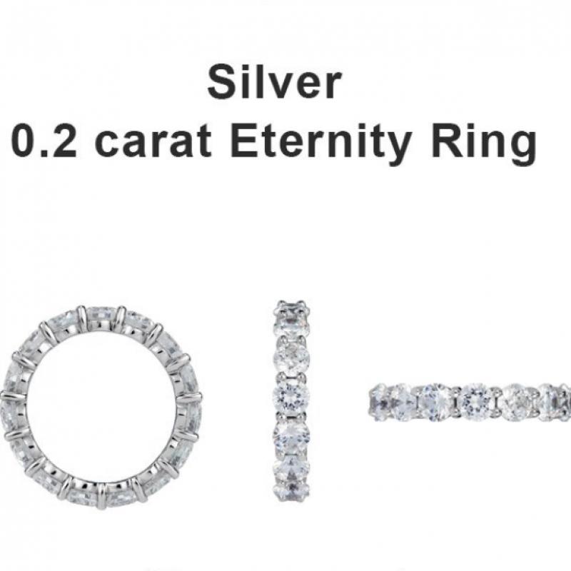 Tani By mineTani Round Cut Eternity Ring Ms3r204n