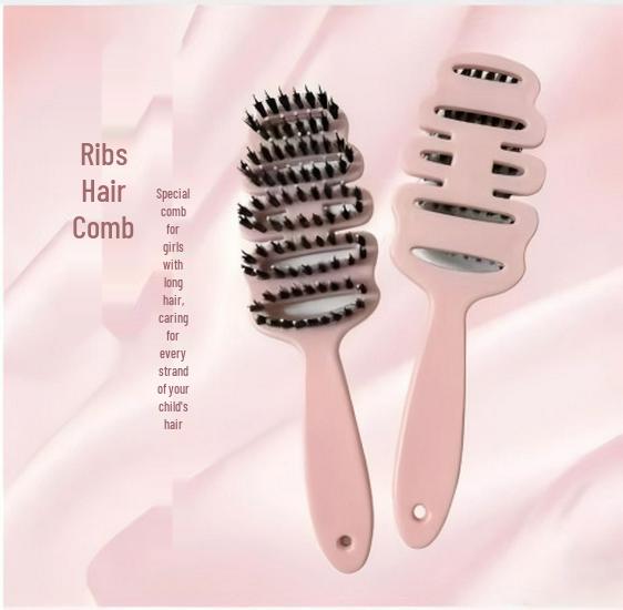Spot Pine Cone Pig Bristle Anti-Static Hair Massage Comb
