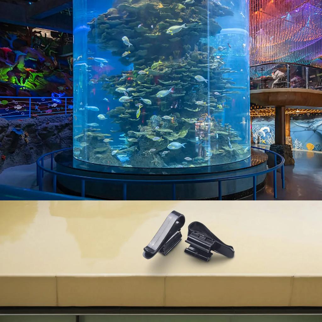 5pc Fish Tank Clamp Mounting Clip Aquarium Hose Holder For Water Pipe Dia 8mm-16mm Clamp Plastic Clip Adjustable Aquarium Parts