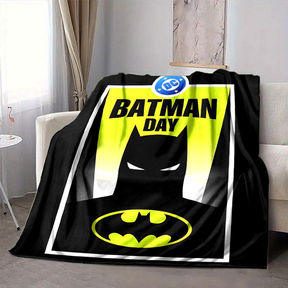 

1pc Batman Day Flannel Throw Blanket Lightweight Soft Warm All Season Blanket for Sofa, Bed, Travel,L1028128 80x120cm