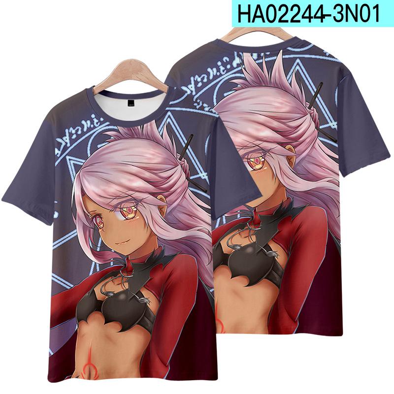 Game Cosplay Fate/kaleid Liner Prisma Illya Summer Anime T Shirt Summer Men T-Shirt