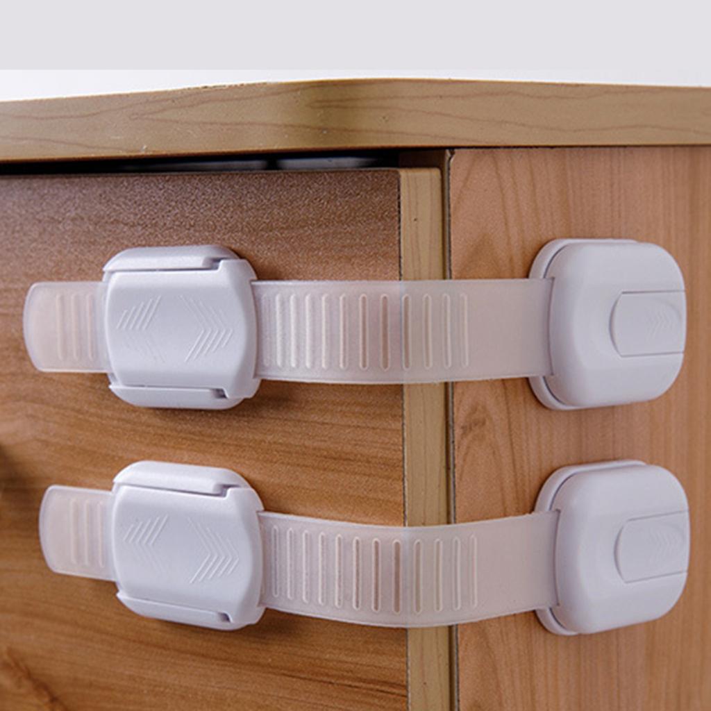 Child Proof Cabinet Locks Adhesive Baby Locks No Drilling Home Safety Locks for Cabinets Drawers Fridge Children Toddlers Safety