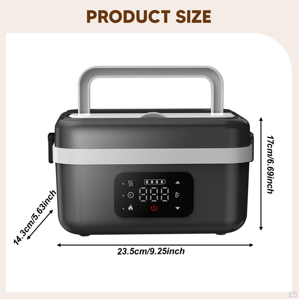 Electric Lunch Box Heat Preservation Portable for Adults Men Women Teens