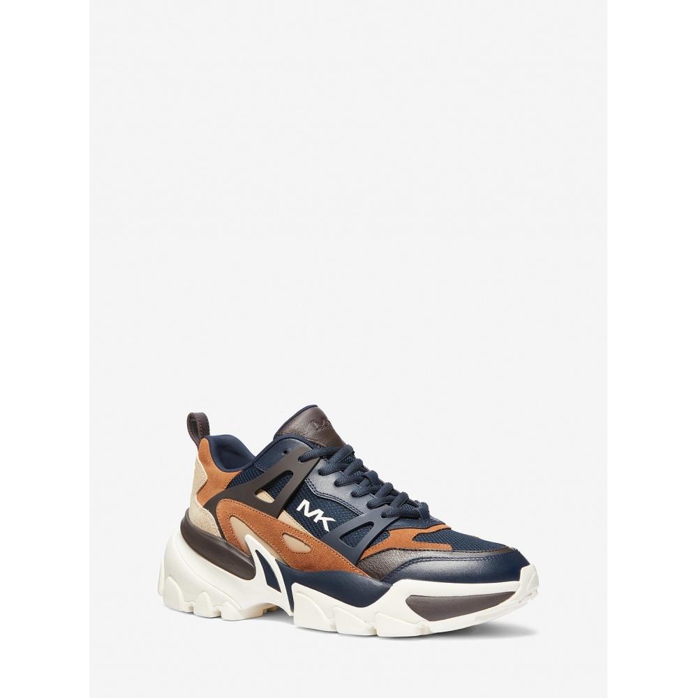 

Michael Kors Nick Suede Mesh Sneaker 42f3nifs3d394 Navy Multi 7