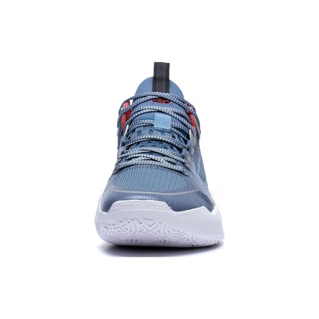 Li Ning SONIC 10 Ultra Abrasion Resistant Breathable Mid top Basketball Shoes Men's Blue White Red ABAS145-7