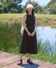 Snow Peak Apparel Root Women'S Sleeveless Dress (S26Mwrop65) Black