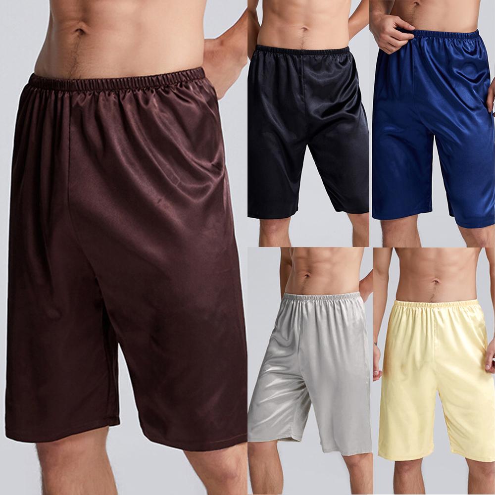 Uomo Seta Artificiale Raso Comodi Pantaloni da Sonno Home Shorts Sleepwear  1x Nuovo acquista in modo economico — spedizione gratuita, recensioni reali  con foto — Joom