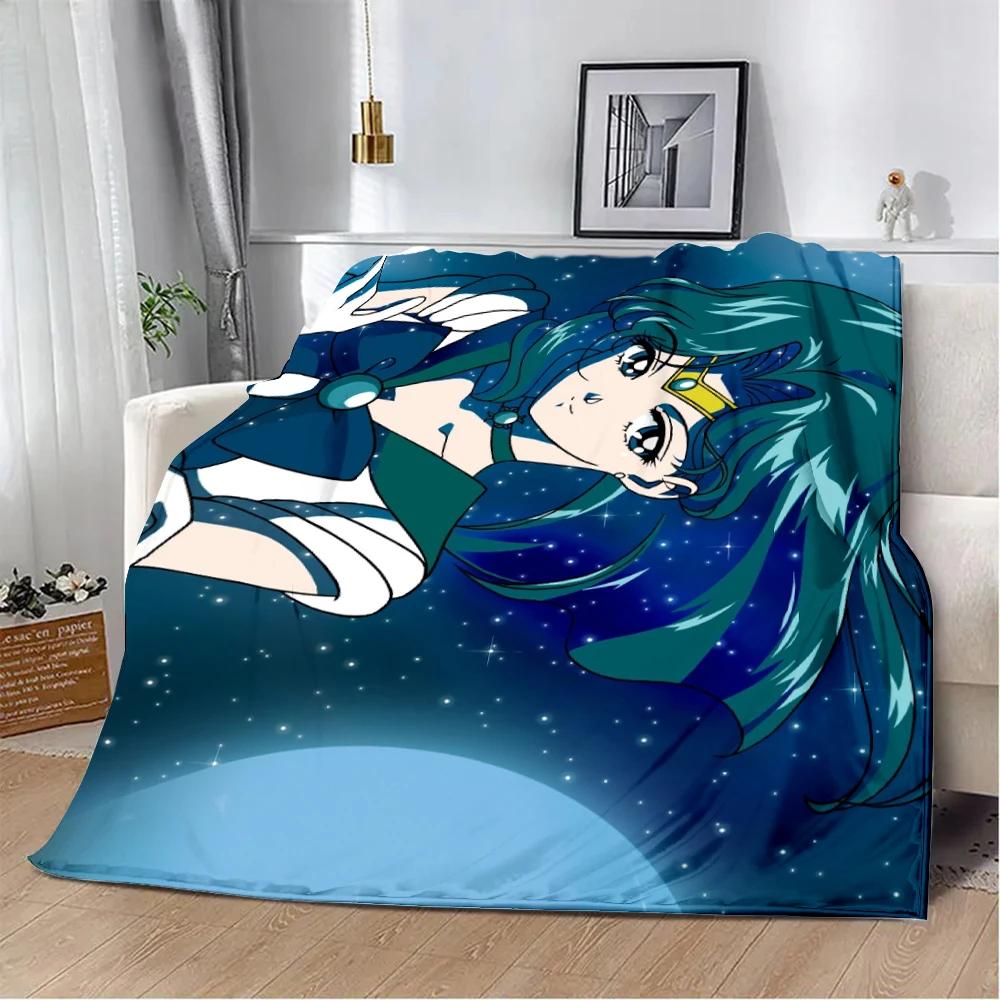 Anime Sailor Moons Printed Blanket Picnic Blankets Warm Blanket Soft and Comfortable Blanket Home Travel Birthday Gift