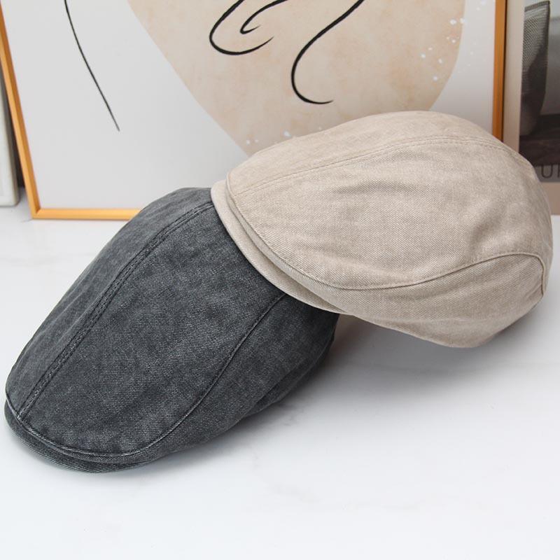 Tooling style old forward hat street versatile and thin painter newsboy hat men and women can wear caps in autumn and winter
