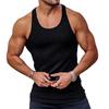 Męski Dzianinowy Jednolity Kolor Fitness, Sportowy, Wyszczuplający, Domowy Wszechstronny Rekreacyjny Top Tank