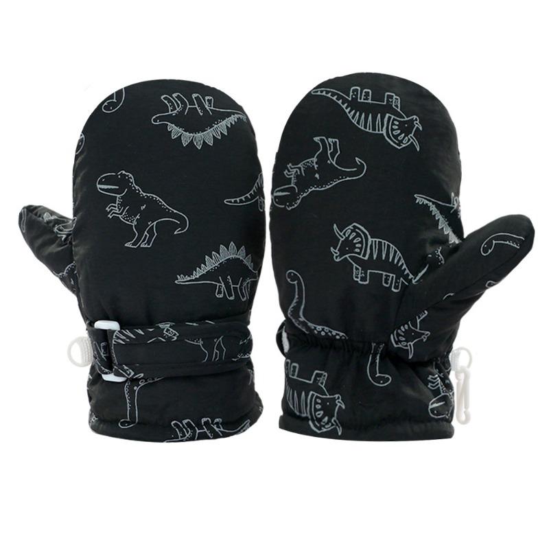 Winter Fleece Lined Kids Gloves for 6 Months to 10 Years Old Babies Thermal Snow Skiing Waterproof winter outdoor play Gloves