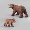 Mini Brown Bear Family & Farm Animal Toy Set