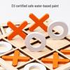 Wooden Tic-Tac-Toe Board Game: Educational Toy for Kids' Logical Thinking