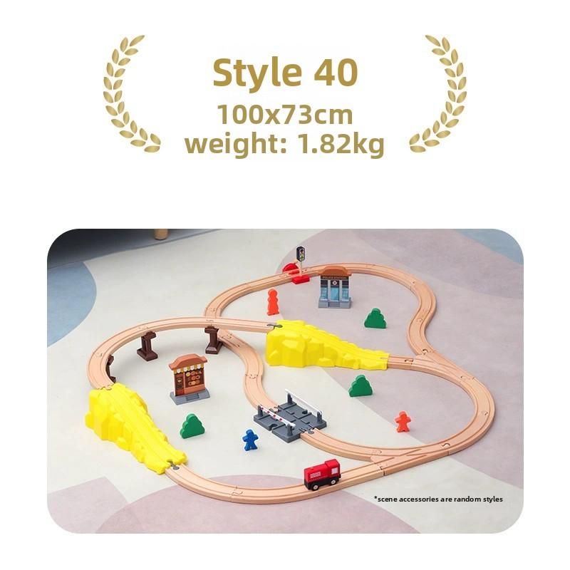High-Quality Multiple High-Quality Wooden High-Quality Train High-Quality Track Collection Kit Play Sets High-Quality For High-Quality Children