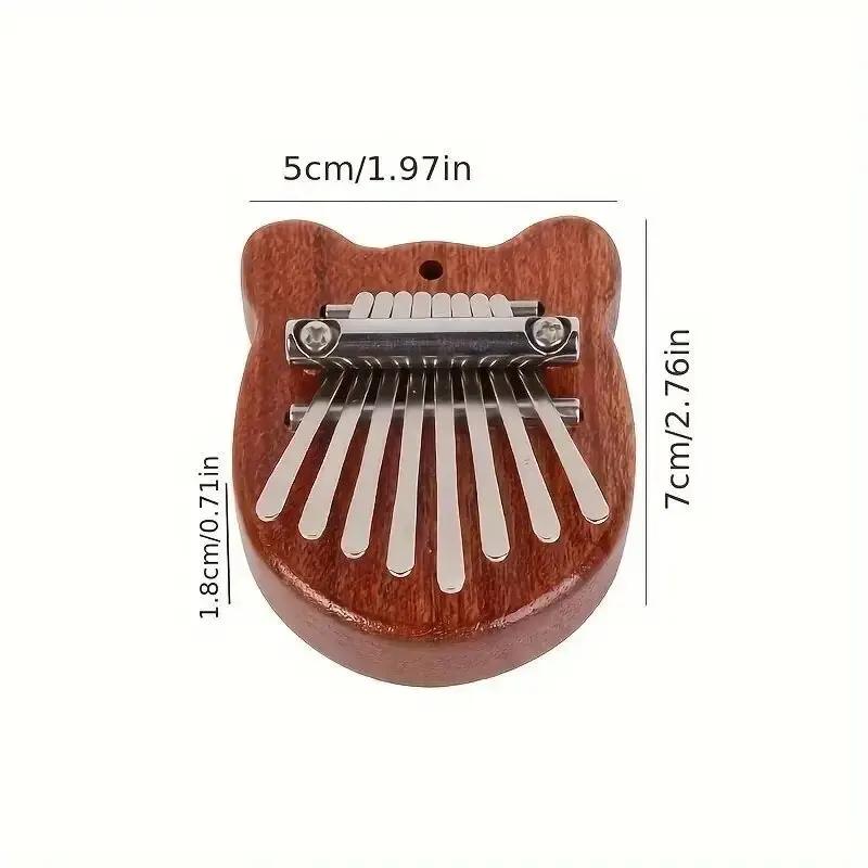 

8 клавиш мини деревянная калимба высокое качество изысканный палец пианино маримба музыкальные хорошие аксессуары кулон подарок