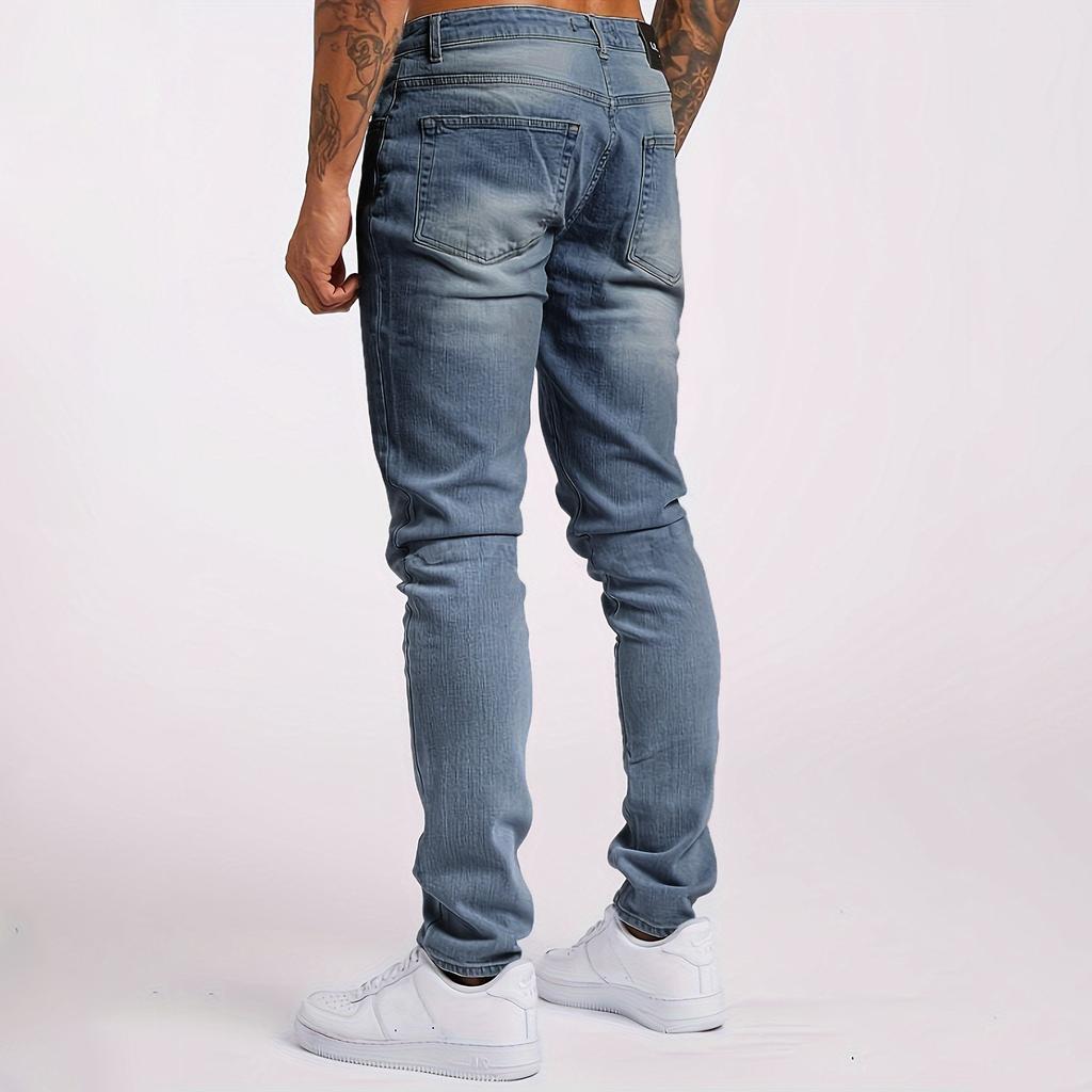 Men's Jeans Casual Trend Slim Fit With Pocket Pants
