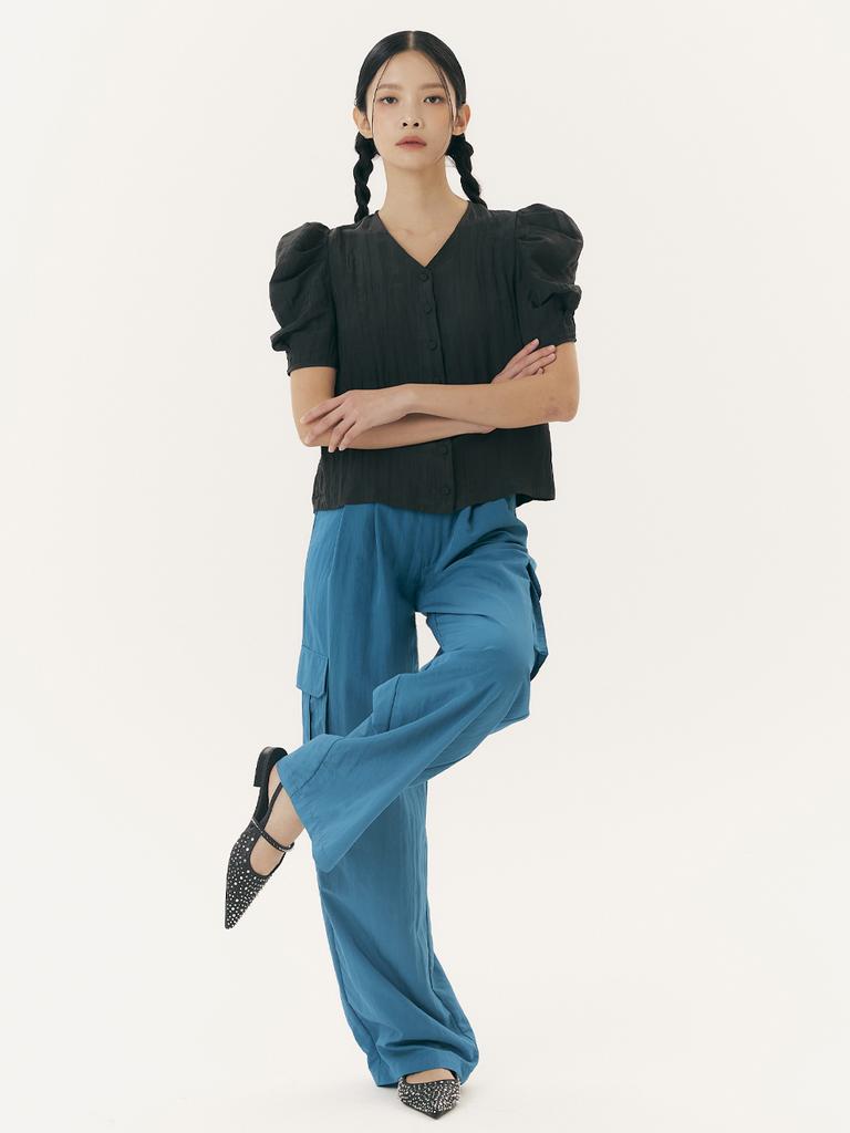 YUGADANG Turquoise Cargo Pants_Turquoise
