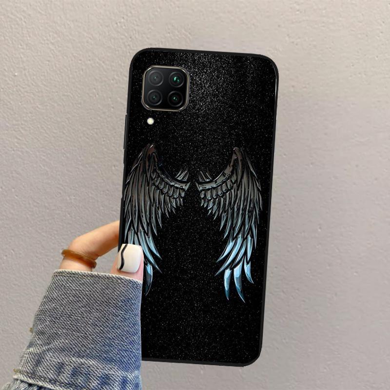 Vingar Ängel Djävul För Huawei Nova Y70 Y90 Y60 Y73 Y72 Y61 Y91 12s 12i 11i 8i 9 10 SE P40 Lite P60 P30 Pro Fodral