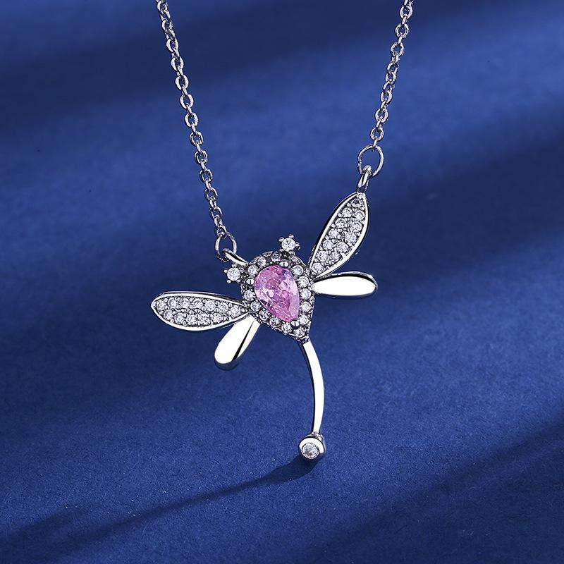 925 Silver Necklace For Women Round Pendent Sparkling Pave CZ Necklace Fashion Anniversary Birthday Jewelry Gifts N755