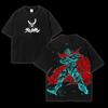Vintage Washed Gurren Lagann Anime T-Shirt Unisex Oversized Streetwear Cotton Short Sleeve Harajuku Casual Tee