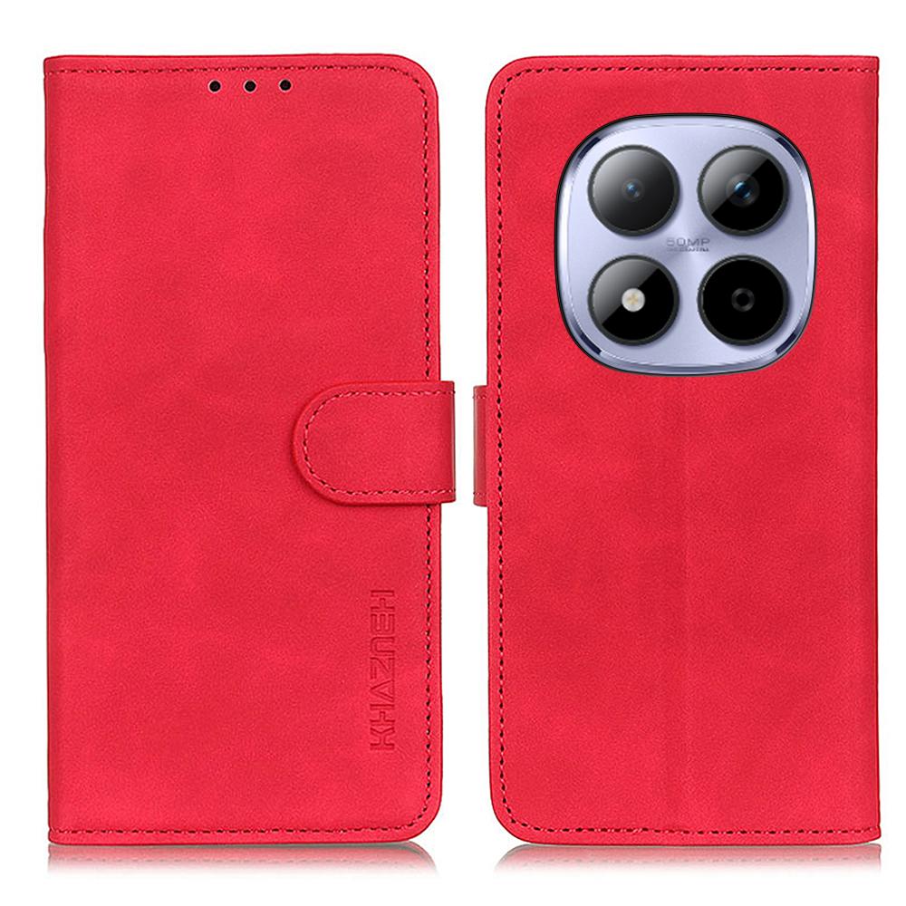 KHAZNEH Pro Xiaomi Poco M8 Pro 5G/Redmi Note 15 Pro+ 5G (Globální) Pouzdro PU kůže Retro textura Kryt na telefon