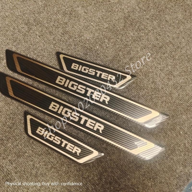 

FOR DACIA BIGSTER Door Sill Protector Auto Threshold Scuff Plate Stickers Steel Pedal Cover Car Styling Accessories 2024-2025 чорний
