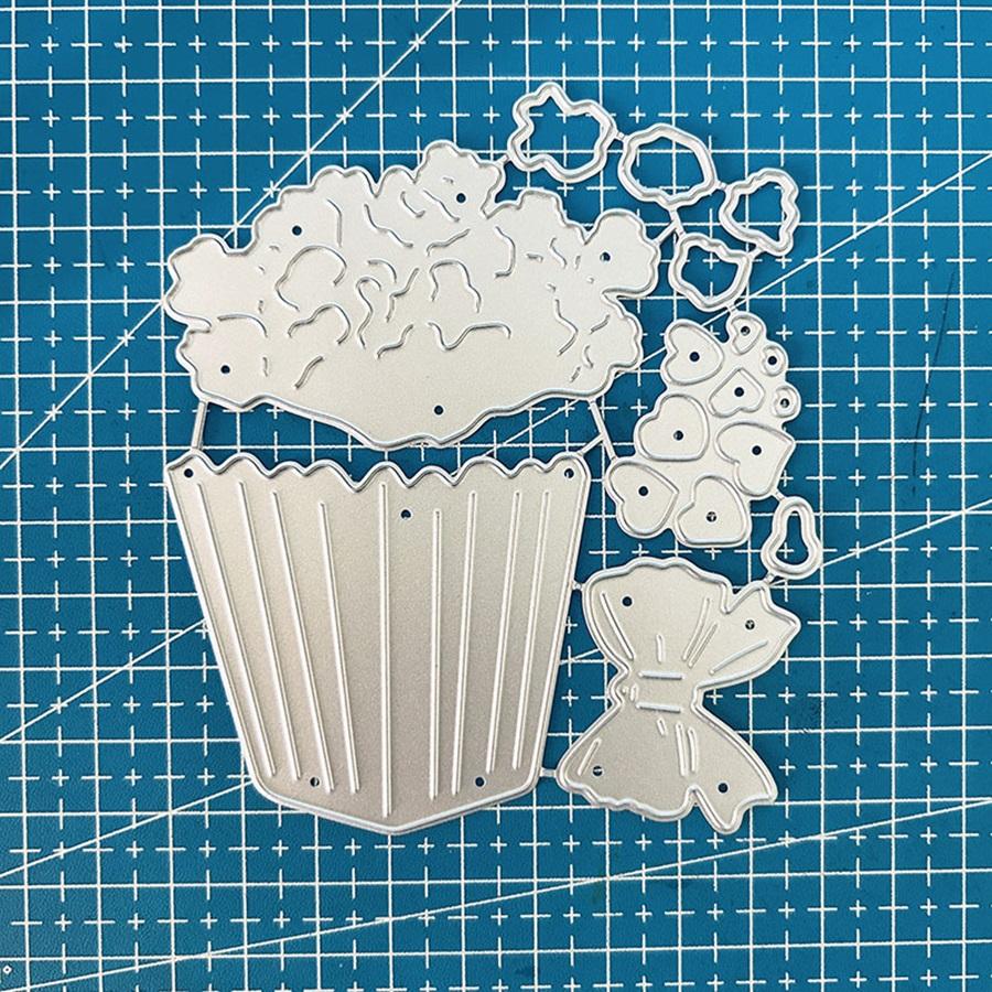 Popcorn Metal Cutting Dies Stencils for Scrapbooking/Photo Album Decorative Embossing Paper Cards Crafts