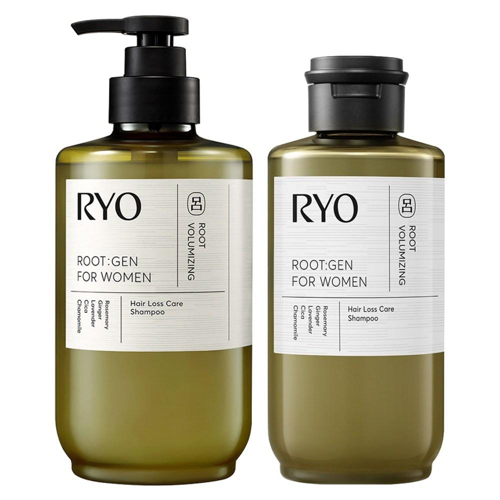 Ryeo Rootgen Women's Customized Hair Loss Symptom Care Shampoo Bergamot & Lavender Scent 515ml + 242ml Set (1 Set), 1 Set