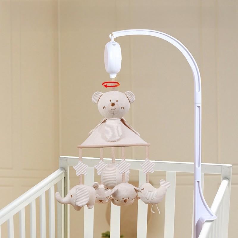 Baumwoll Baby Berg Plüsch Mobile Mit Spieluhr Für Kinderbett Dekoration Und Visuelle Stimulation