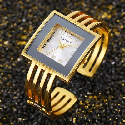 New Fashionable Women's Bangle Watch Ladies' Square Watch Stainless Steel Watch Women Quartz Watches
