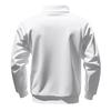Half-zip Loose-fit Stand-collar Pullover Plain-colour Casual Sweatshirt for Men