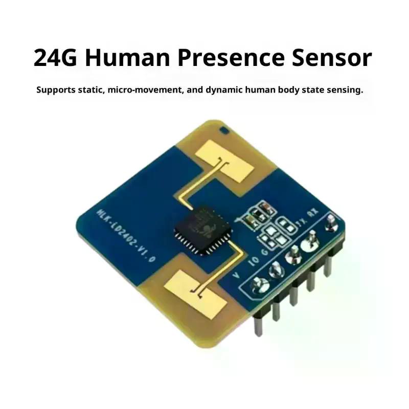 1/2Pcs GPIO And UART Interfaces 24G HLK-LD2402 Static Human Body Presence Detection AIoT Millimeter Wave Sensor Radar Module