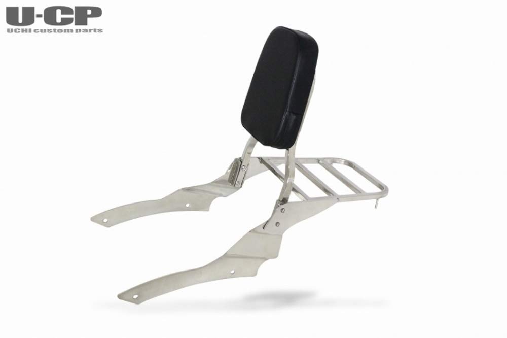 Custom Backrest Set with Rear Carrier for Drag Star 400 U-CP (Uchi Parts)