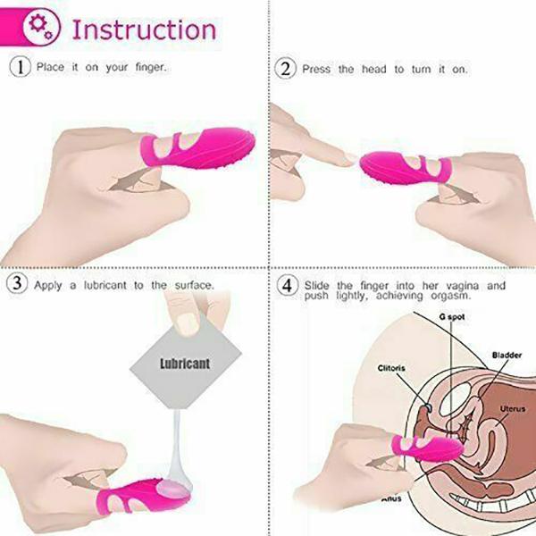 Clit Vibrator Vibrating Finger Sleeves Clitoral Massager Sex Toys for Women