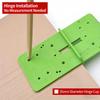 Hinge Jig 35mm Precision Concealed Template Hinge Boring Jig for Cabinet Hole Woodworking Installation Drawer Shelf Frame
